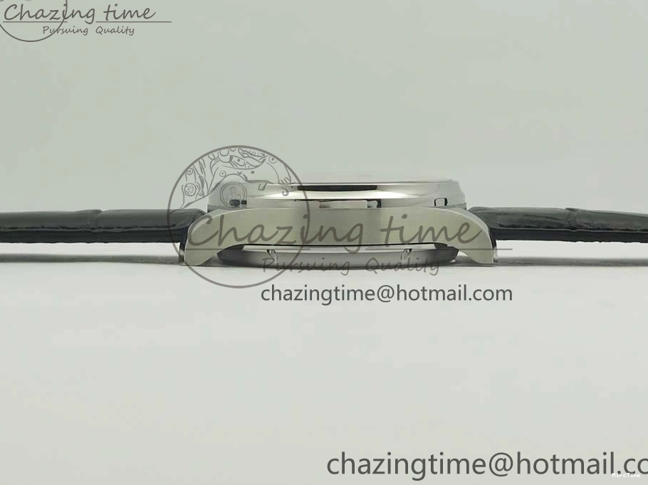 MIROTIME 1218 Efficient Portuguese Tourbillon IW5463 SS ZF Best Edition White Dial on Black Leather Strap 7170